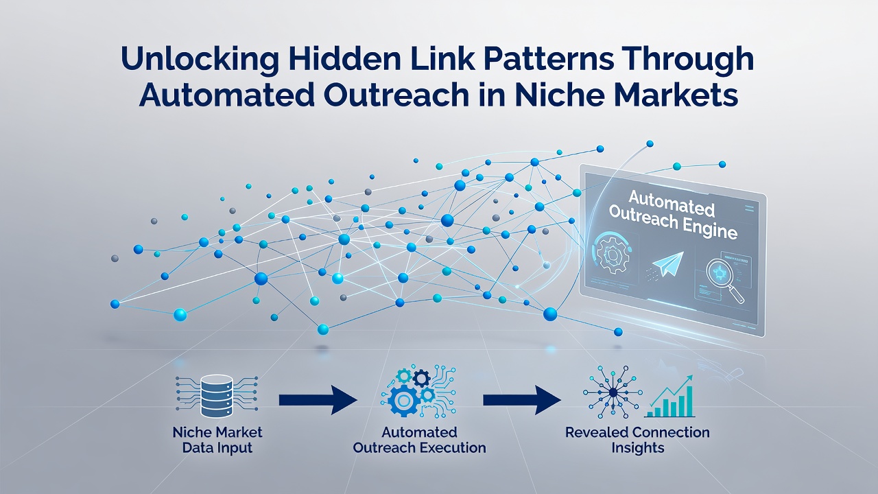 Screenshot of automated outreach dashboard highlighting niche link opportunities